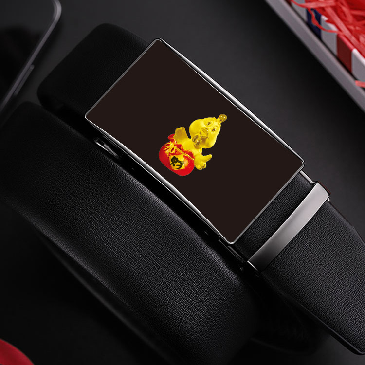 男士自動(dòng)扣生肖腰帶