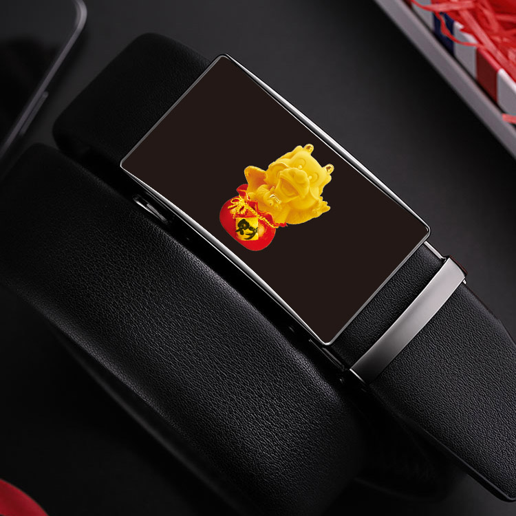 光柵材質(zhì)男士自動扣生肖腰帶